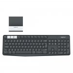 Logitech Клавиатура K375S, безжична, с подарък универсална стойка за телефон