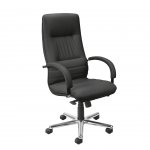 Nowy Styl Директорски стол Linea Steel Eco, екокожа, черен