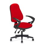 Nowy Styl Работен стол Offix Ergo, дамаска, червен