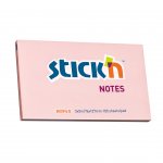 Stick'n Самозалепващи листчета, 76 x 127 mm, 100 листа, пастелнорозово