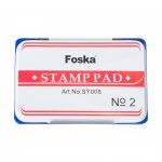 Foska Тампон за печат, № 2, 84 х 122 mm, син