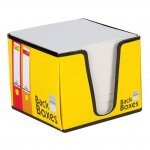 Бяло хартиено кубче поставка B2B 82x82x70mm Жълт