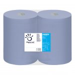 Papernet Индустриална ролка, двупластова, 360 m, 1000 къса, синя, 2 броя
