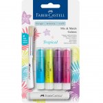 Faber-Castell Акварелни пастели Gelatos, комплект Tropical, 4 цвята