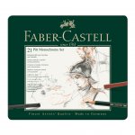 Faber-Castell Комплект моливи Pitt Monochrome, 21 броя в метална кутия