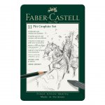 Faber-Castell Комплект моливи Pitt Graphite, 11 броя в метална кутия