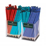 Faber-Castell Моливи Grip 2001, червени, сини и тюркоазени, 144 броя