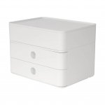 HAN Бокс Allison Smart-Box Plus, с 2 чекмеджета и органайзер, бял