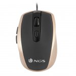 NGS Мишка Tick, с кабел, 6 бутона, цвят злато