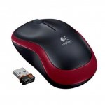 Мишка Logitech M185 Wireless Червен