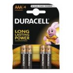 Алкална батерия Duracell Basic 1.5V LR3/AAA 4 бр.