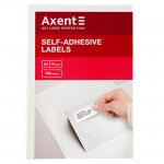Етикети Axent 70x25.4 mm 100 л. 33ет. Бели