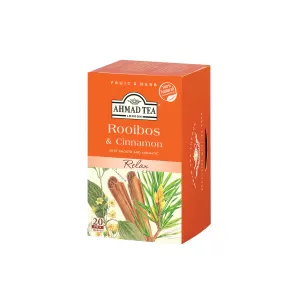 Ahmad Tea Чай „Ройбос и канела“, плодово-билков, 1.5 g, в пакетче, 20 броя