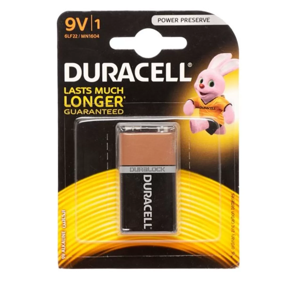 Алкална батерия Duracell Basic 9V 6LF22