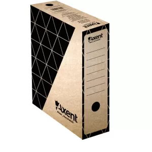 Архивна кутия картон Axent 350x255x100 mm Кафяв