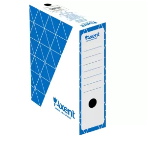 Архивна кутия картон Axent 350x255x100 mm Син