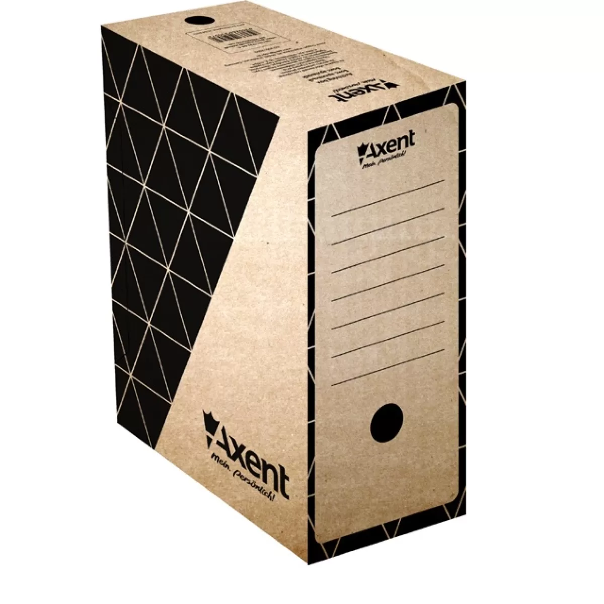 Архивна кутия картон Axent 350x255x150 mm Кафяв