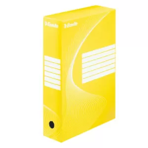 Архивна кутия картон Esselte 350x250x80 mm Жълт