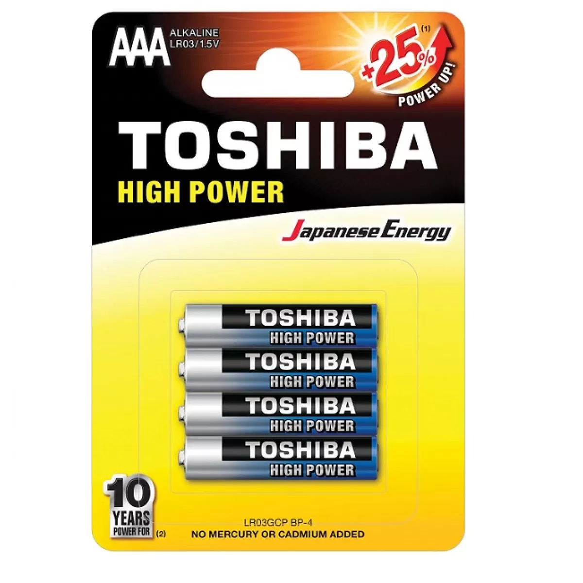 Батерия Toshiba алкална 1.5V LR03/AAA 4 бр.