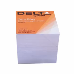 Бели листчета без поставка Delta By Axent 90x90x80 mm
