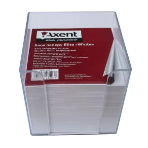 Бели листчета с поставка Axent 90x90x70 mm