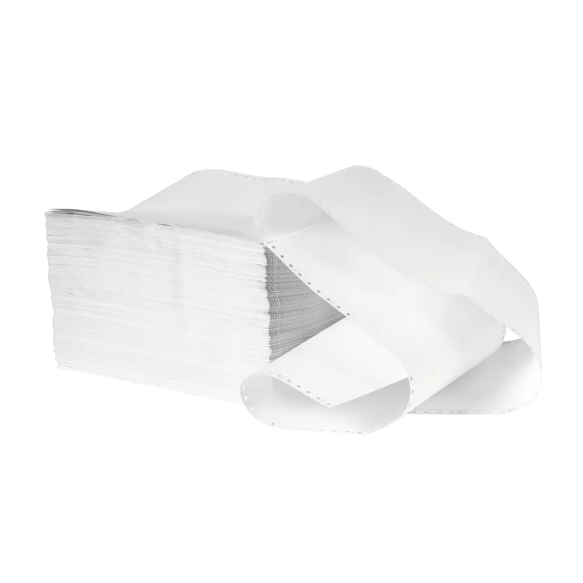 Безконечна принтерна хартия, 380 mm, 11'', 2 пласта, бяла