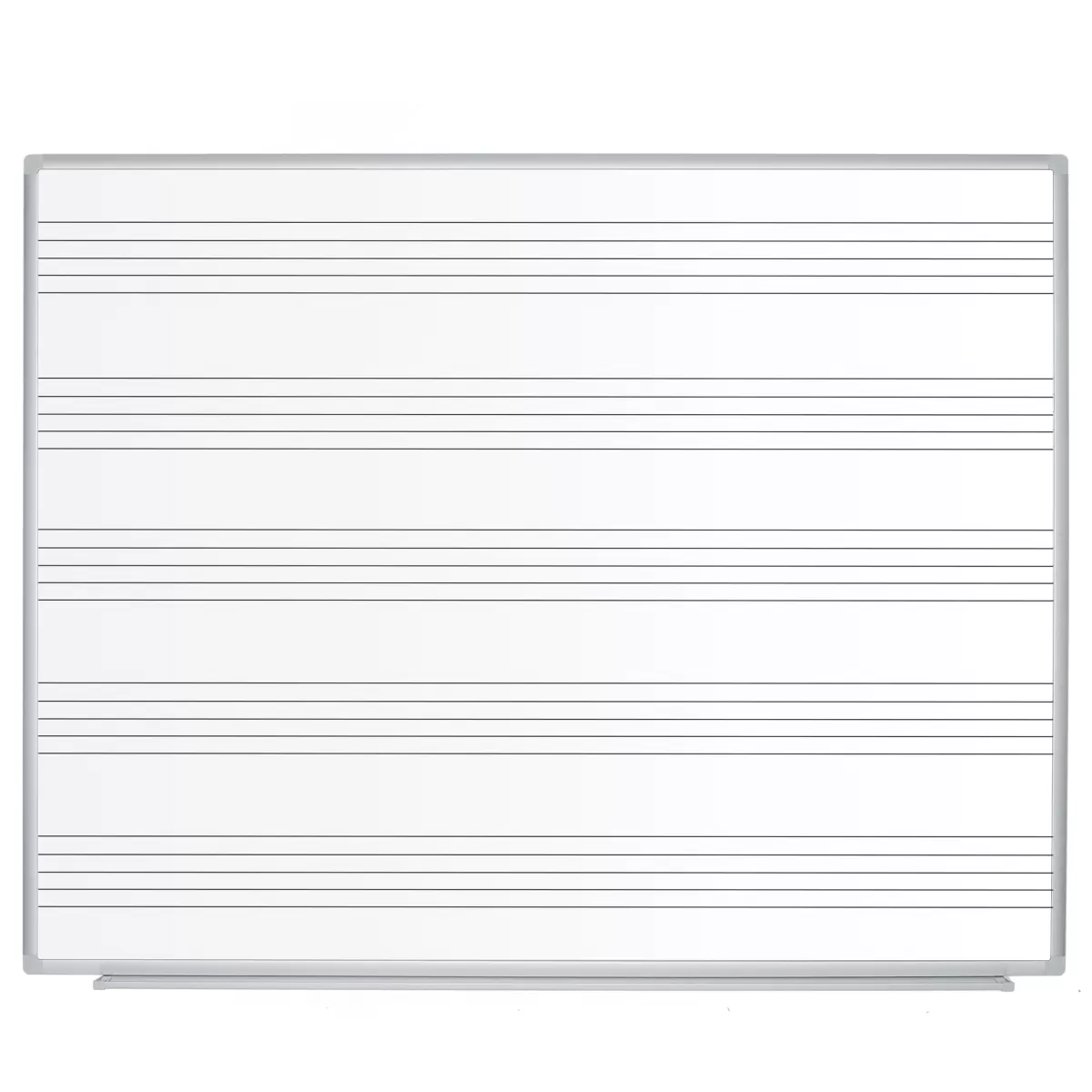 Bi-Office Музикална бяла дъска, с петолиния, керамична, магнитна, 120 x 150 cm