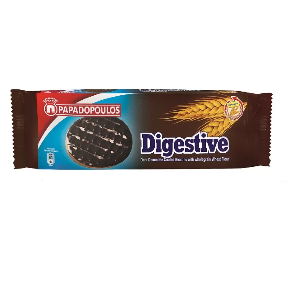 Бисквити DIGESTIVE черен шоколад 150 g
