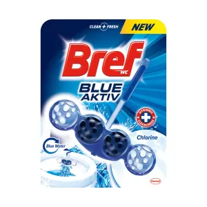 Bref Ароматизатор за тоалетна Blue Aktiv, течен, хлор, 50 g