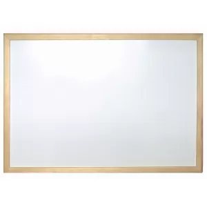 Бяла дъска с дървена рамка 40х60 cm