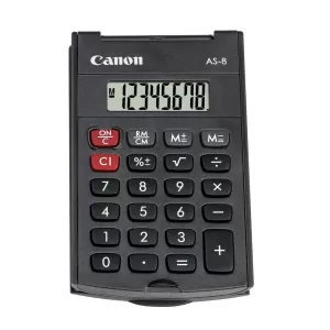 Canon Джобен калкулатор AS-8, 8-разряден, тъмносив