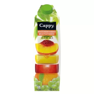 Cappy Плодова напитка, мултивитамин, 1 L, в кутия