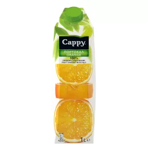 Cappy Сок, портокал, 100%, 1 L, в кутия