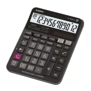 Casio Настолен калкулатор DJ-120D, 12-разряден, черен