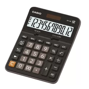 Casio Настолен калкулатор DX-12B, 12-разряден, черен