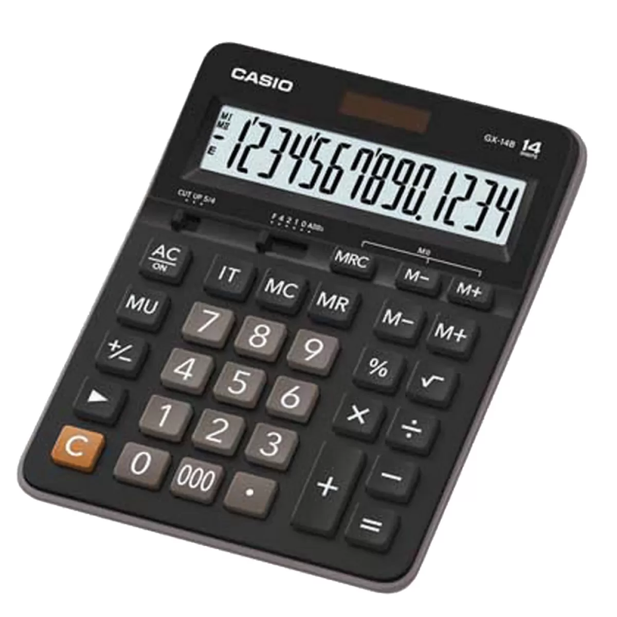 Casio Настолен калкулатор GX-14B, 14-разряден, черен