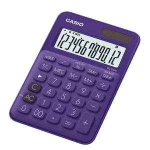 Casio Настолен калкулатор MS-20UC, 12-разряден, лилав
