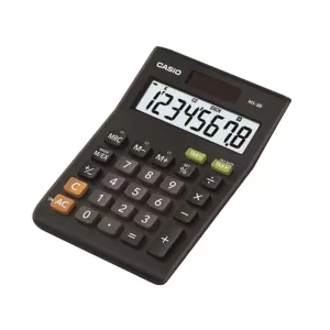 Casio Настолен калкулатор MS-8B, 8-разряден, черен