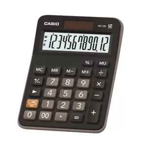 Casio Настолен калкулатор MX-12B, 12-разряден, черен