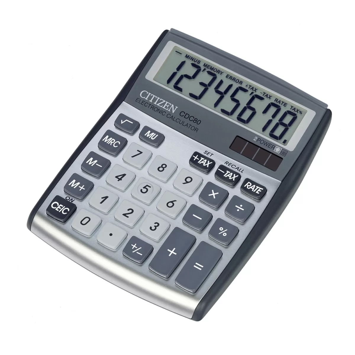 Citizen Настолен калкулатор CDC 80 WB, 8-разряден, сив