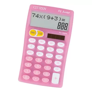 Citizen Настолен калкулатор FC100, 10-разряден, розов