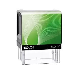 Colop Печат Green Printer 20, правоъгълен, 14 x 38 mm, син, с тампон