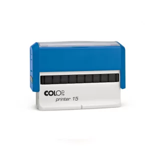 Colop Печат Printer 15, правоъгълен, 10 x 69 mm, син