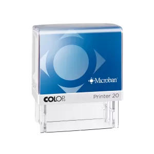 Colop Печат Printer 20 Microban, правоъгълен, 13 x 38 mm, син