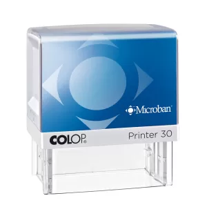 Colop Печат Printer 30 Microban, правоъгълен, 18 x 47 mm, син