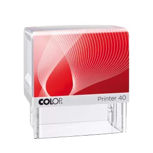 Colop Печат Printer 40, правоъгълен, 23 x 59 mm, червен