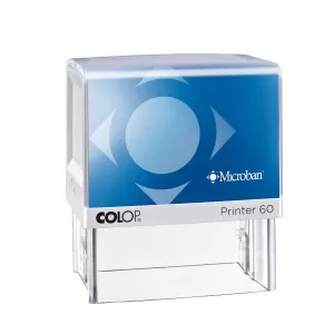 Colop Печат Printer 60 Microban, правоъгълен, 37 x 76 mm, син