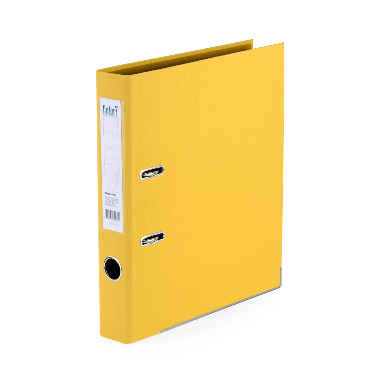 Colori Класьор, 5 cm, PP, с метален кант, жълт, несглобен, 50 броя