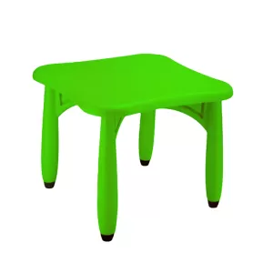 Детска маса, квадратна, зелена