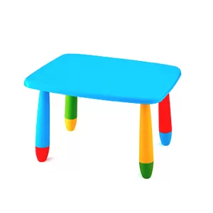 Детска маса, пластмасова, правоъгълна 72.5 x 57 x 47H, синя